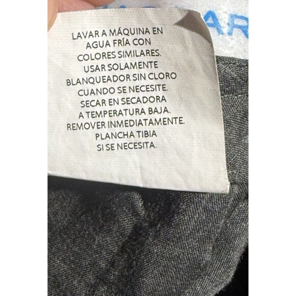 Haggar Cool 18 Pro Mens Flat Front Dress Pants 44x29 Classic Fit Black Polyester - Picture 6 of 10